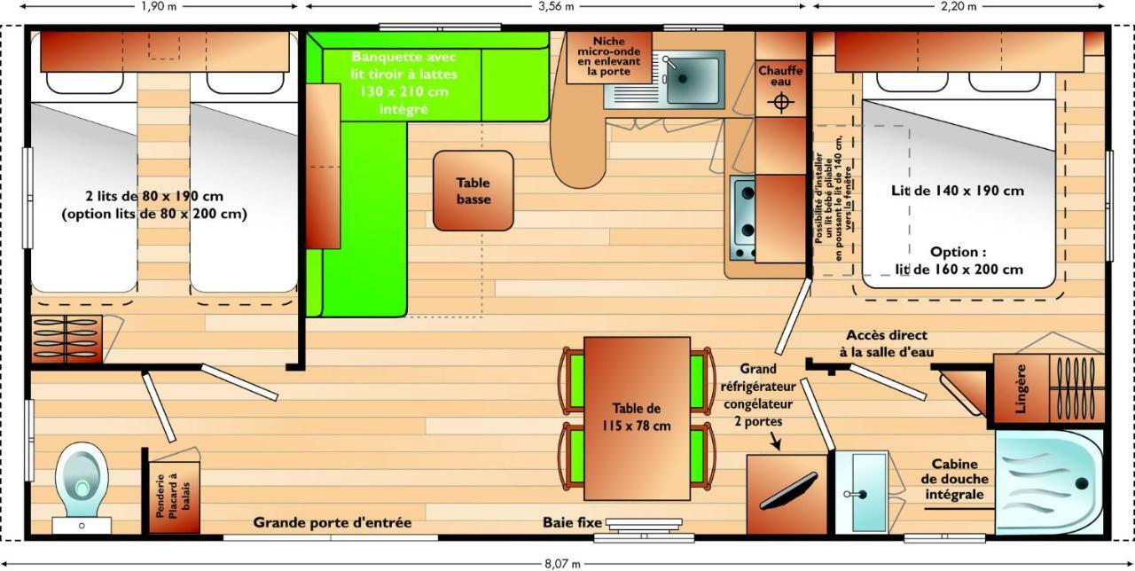 Camping Le Picard Tournieres Экстерьер фото
